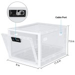 Kotak Obat dengan Kunci, Wadah Pengunci Obat untuk Kulkas, Kotak Pengaman Makanan, Kotak Kunci untuk Tablet dan Ponsel, Cocok untuk Dapur, Rumah, Sekolah, dan Kantor